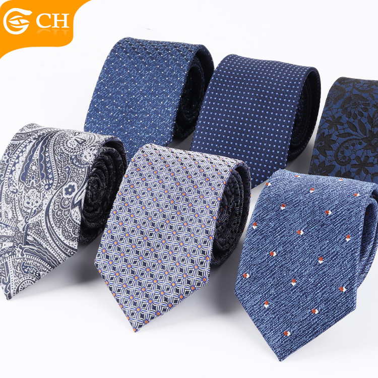 Wholesale Fashion Design Fabric Corbatas Floral Dot Diamond Paisley Fancy Neckties Custom Men's Personalized Polyester Ties