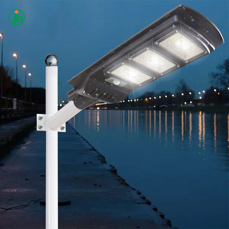 IP65 high lumen  smart outdoor solar power road all in one solar led street light hot sale