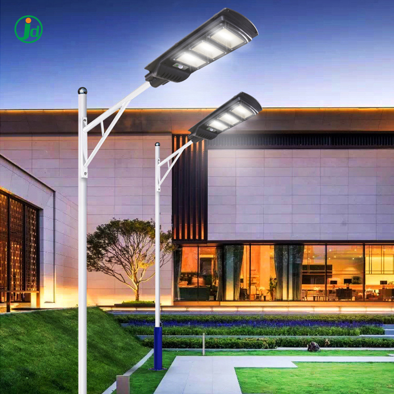 IP65 high lumen  smart outdoor solar power road all in one solar led street light hot sale