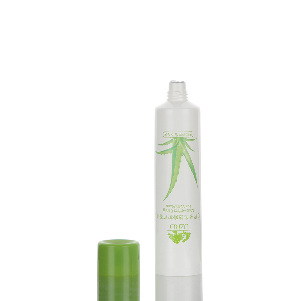 Fancy PE plastic cosmetic container packaging for shampoo 100ml Body lotion packaging squeeze tube with screw flip top