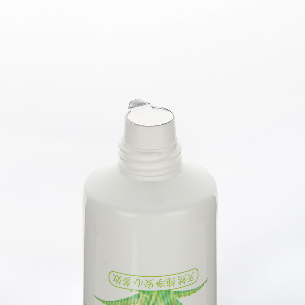 Fancy PE plastic cosmetic container packaging for shampoo 100ml Body lotion packaging squeeze tube with screw flip top