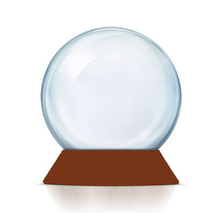 65mm 100mm 120mm OEM Resin Base Glass Empty Water Snow Globe