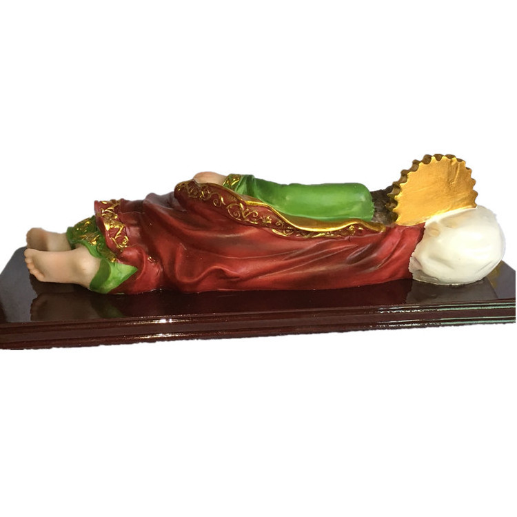 Resin sleeping Joseph catholic religious statue