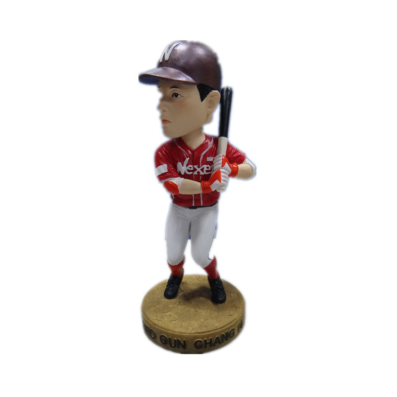 Resin baseball player statue bobblehead bobble head wobble head