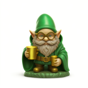 Shunxu Custom Resin Saint Patrick Elf Miniature Gnomes Statue Figurine