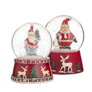 red santa claus snow globe london style glass snow ball christmas decor gift