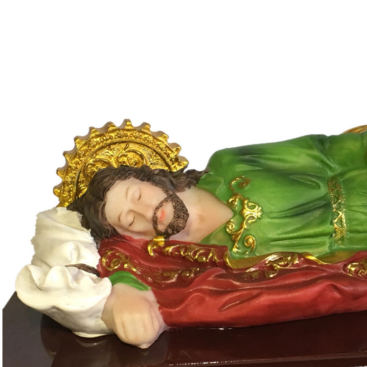 Resin sleeping Joseph catholic religious statue