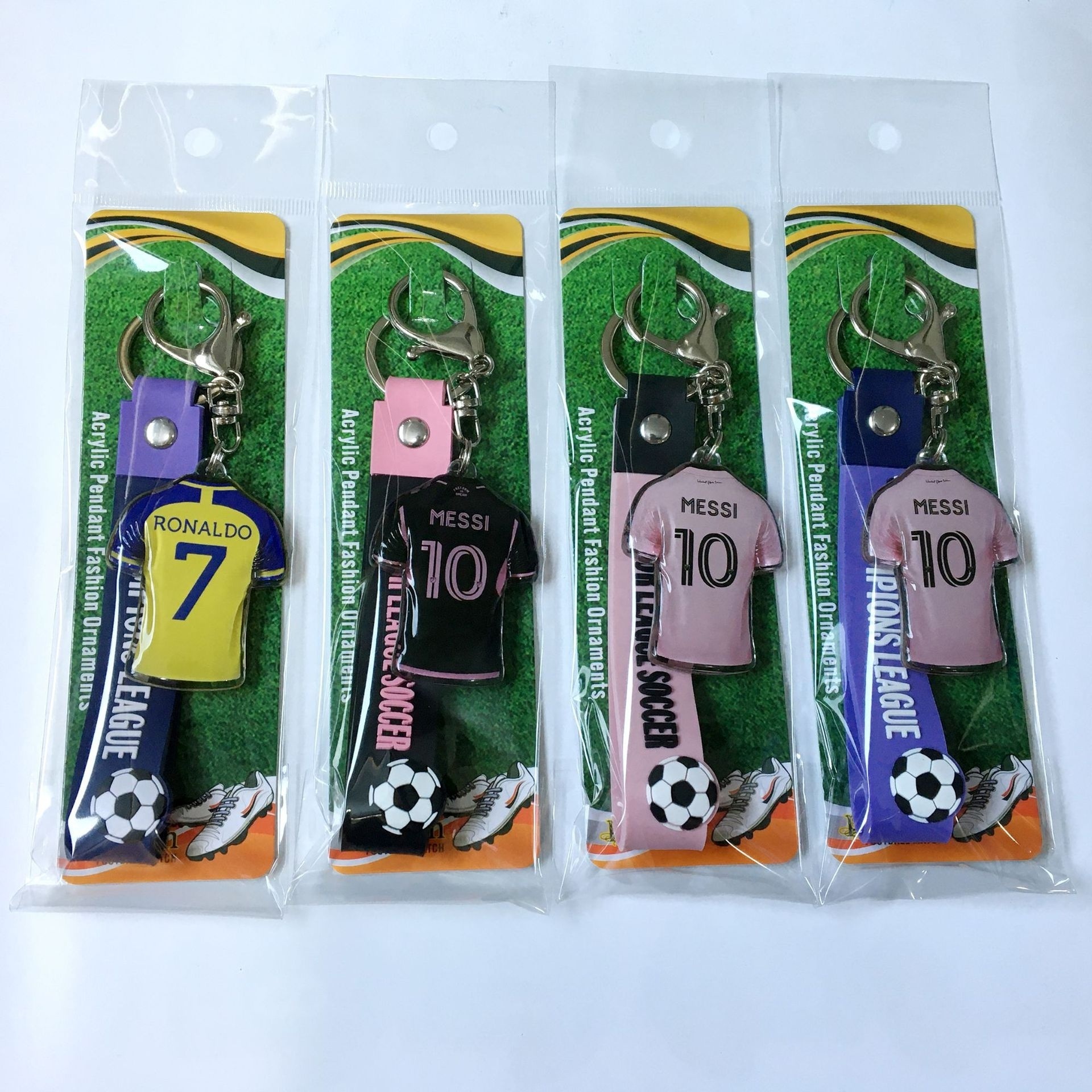 2024 Messi Acrylic Photo Promotional Keychains Inter Miami Bayern Munich Reale Madrid Manchester