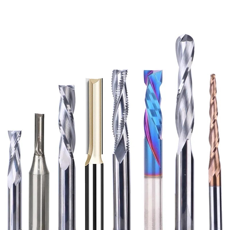 wooding milling cutter router drilling bits straight shank twist carbide drill diamond end mill CNC woodworking carving tools