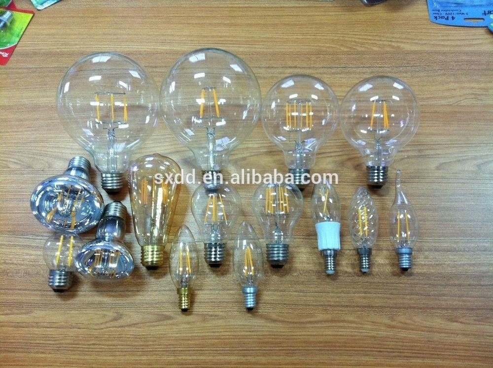 G100 G120 G200 E14 E27 B22 2700K 6500K AC110-220V 20000H Factory LED COB Filament Bulb Glass Cheap Price China Led Lamp OEM 80