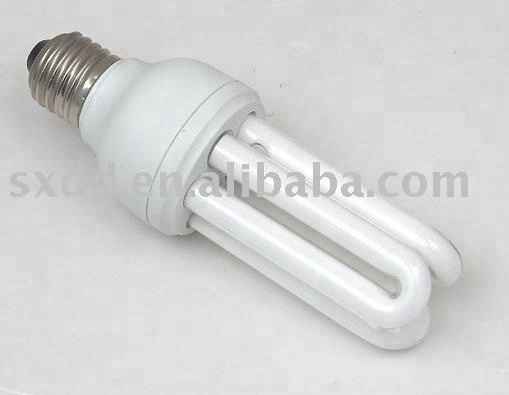 compact  Fluorescent lamp wholesale price T4 3U energy saving lamp E27 B22 6500K 2700K 15W 18W 20W 25W 30W 12mm  AC110V AC220V