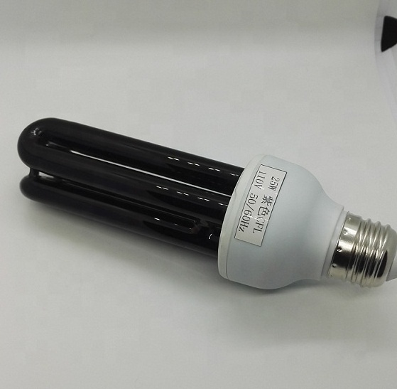 Compact Fluorescent Lamp Wholesale Price UVB Black Light 3U 4U SPIRAL E27 B22 UV Lamp 20W 25W 30w 50w Black Light OEM 60 80 ROHS