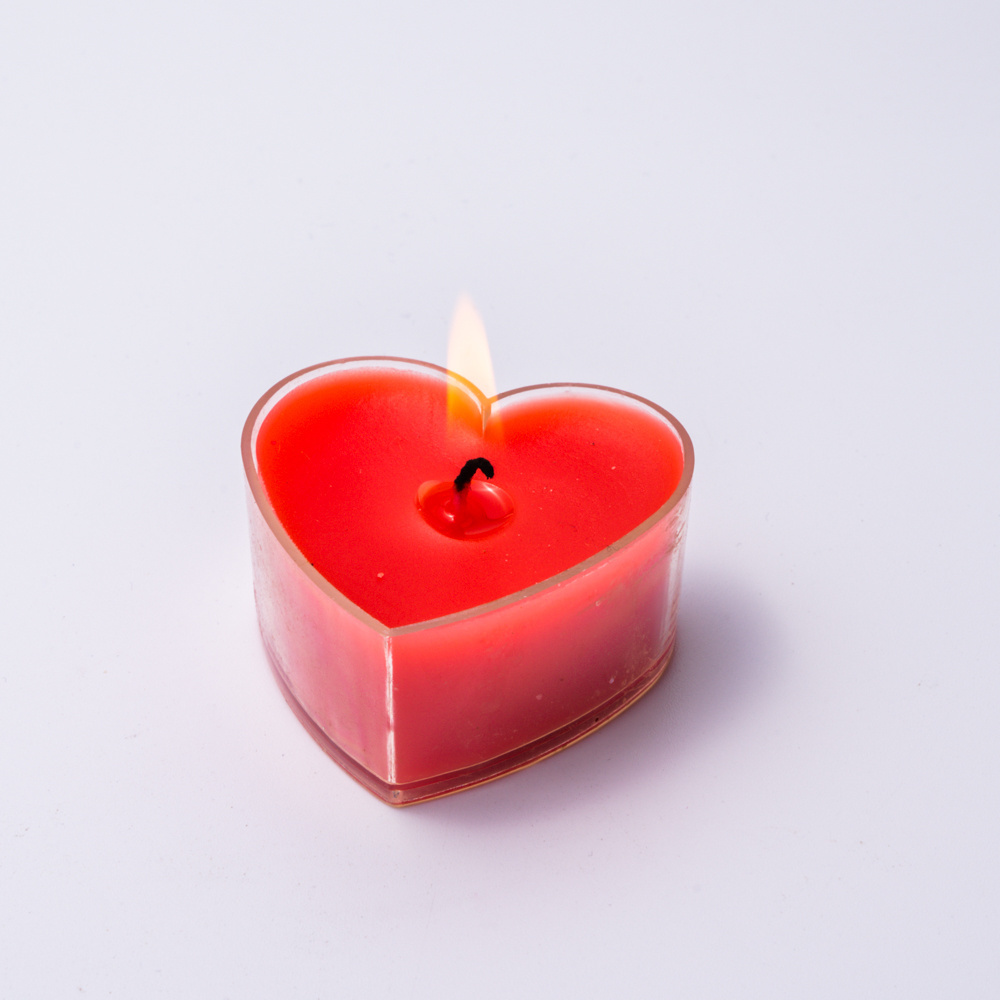 Wholesale Valentine's Day Wedding Cheap Heart Shape Scented Mini Candle  Tealight