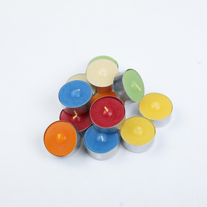 Wholesale Custom Colorful Scented Tealight in Bulk Set Handmade  Mini Tealight Candle