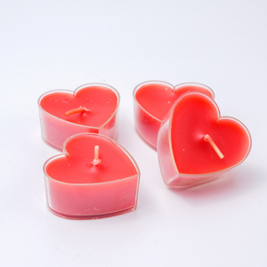 Wholesale Valentine's Day Wedding Cheap Heart Shape Scented Mini Candle  Tealight