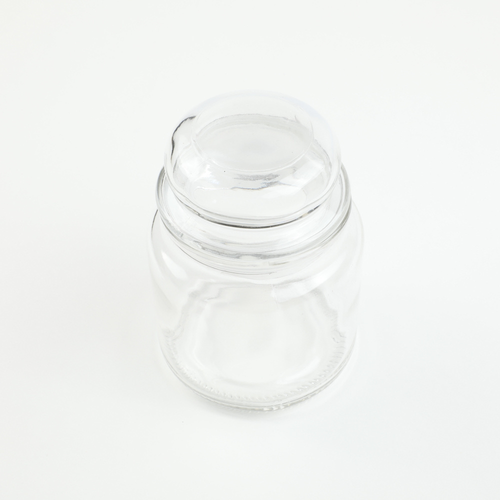 Private Label Yankee Style  Empty  Big Size Candle Glass Jars with Glass  lid for Candle Holding