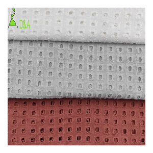 Fashion Design Customized High Quality Woven Cotton Voile Eyelet Fabric For Garment