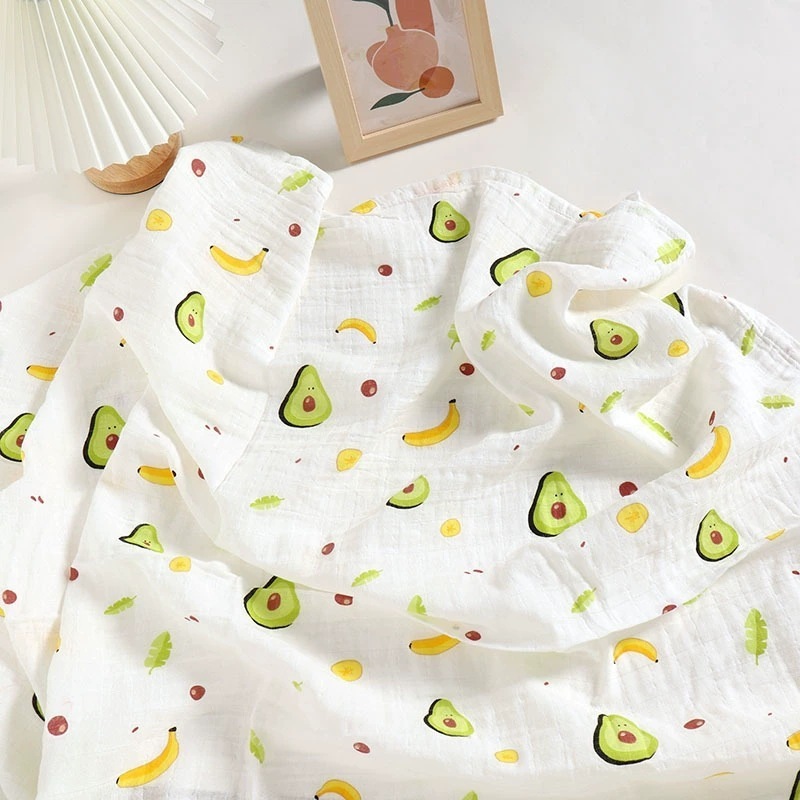 Wholesale Super Soft Custom Organic Cotton Receiving Baby Swaddle Muslin Blanket For Babies Newbomns