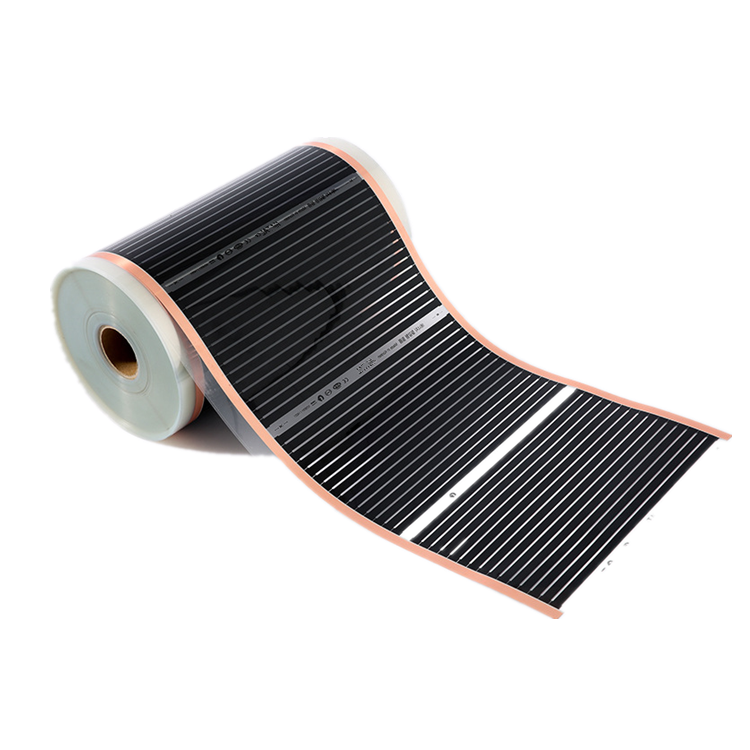 OEM Wholesale 12V/24V/110V/120V/220V 80W/110W/150W/220W Graphene Warm Floor Foil Electric Floor Heating Film