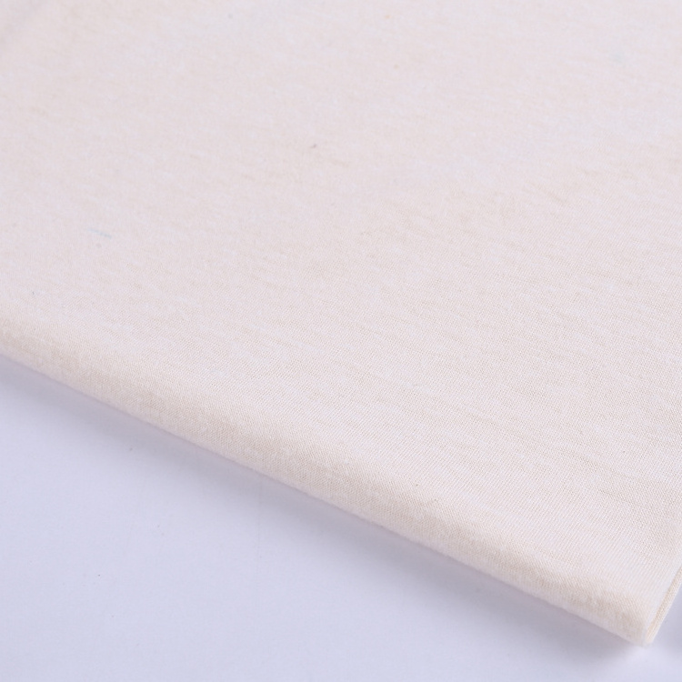 Keqiao esse 50% polyester 25% cotton 25% rayon jersey knit garment fabric