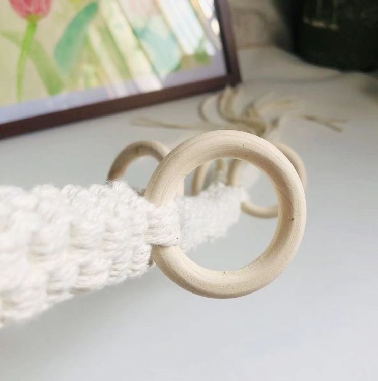 Boho Handmade Cotton Home Decor Wall Hanging Macrame Air Plant Holder Hanger