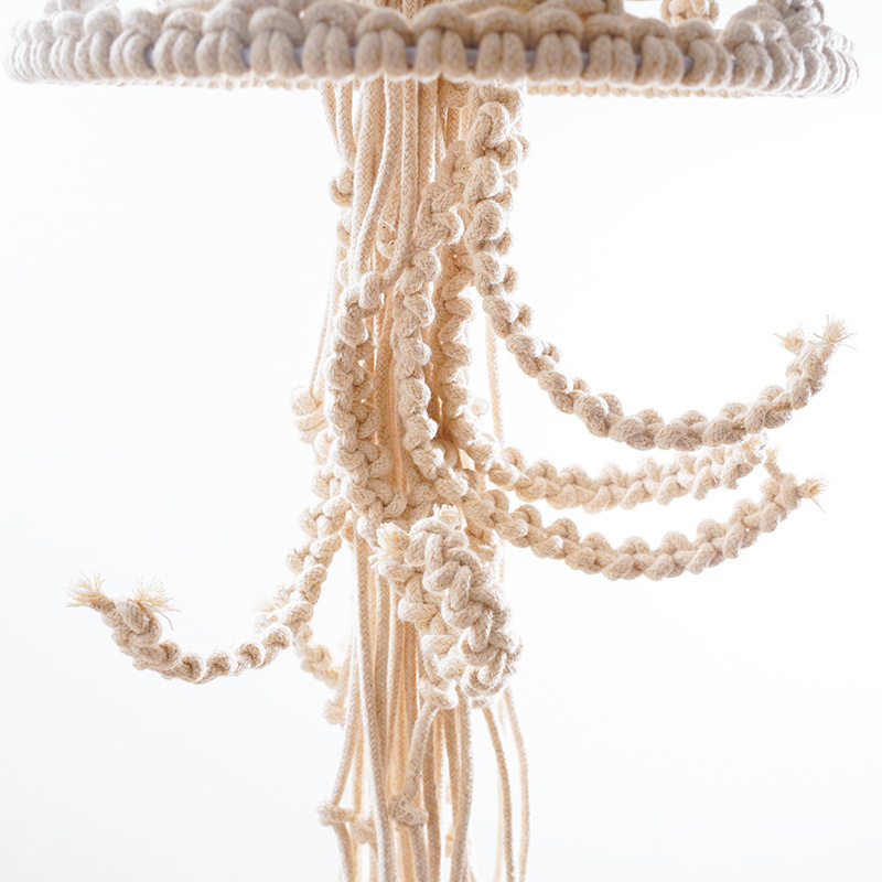 Boho Star Light Cotton Baby Room Hanger Handmade Macrame Wall Hanging Jellyfish Decor