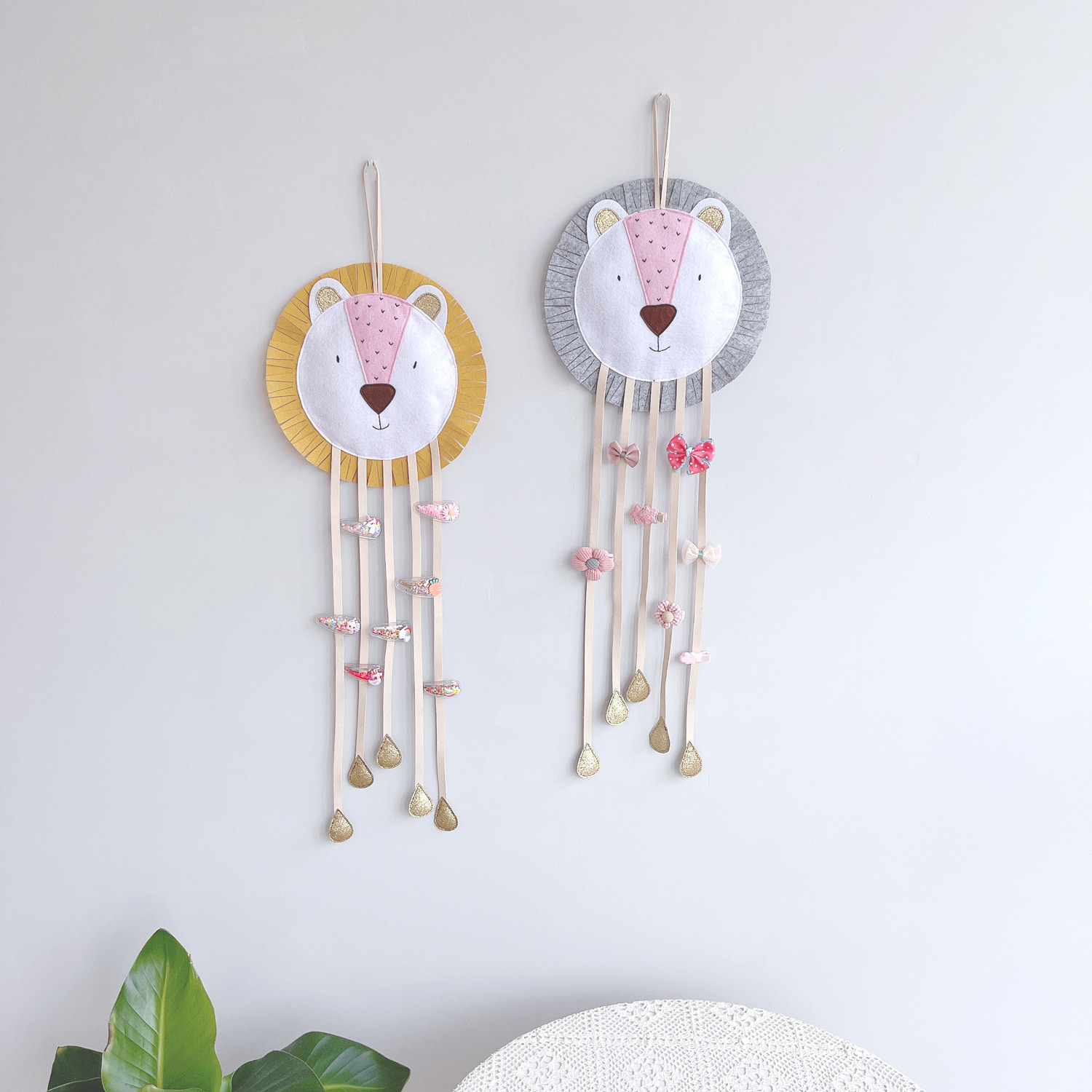 Boho Nursery Decoration Cotton Handmade Hot Air Balloon Wall hanging Baby Macrame Rainbow