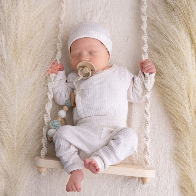 boho Prop for Newborn Photography Handmade Hammock Hanging Macrame Baby Swing Chair