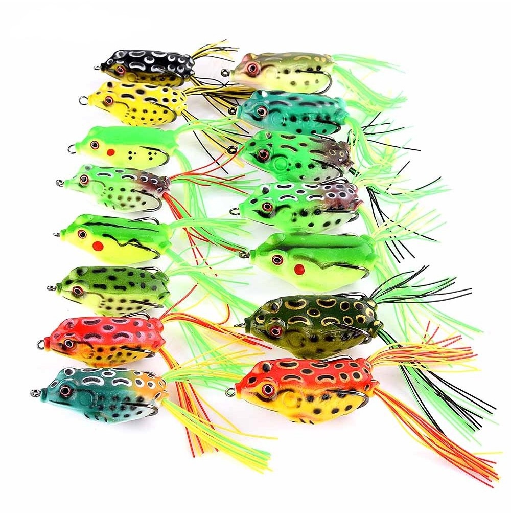 verified supplier Bass Topwater soft Frog Lures Wobblers Minnow Crankbait for Fly Fishing Frog Fishing Lures