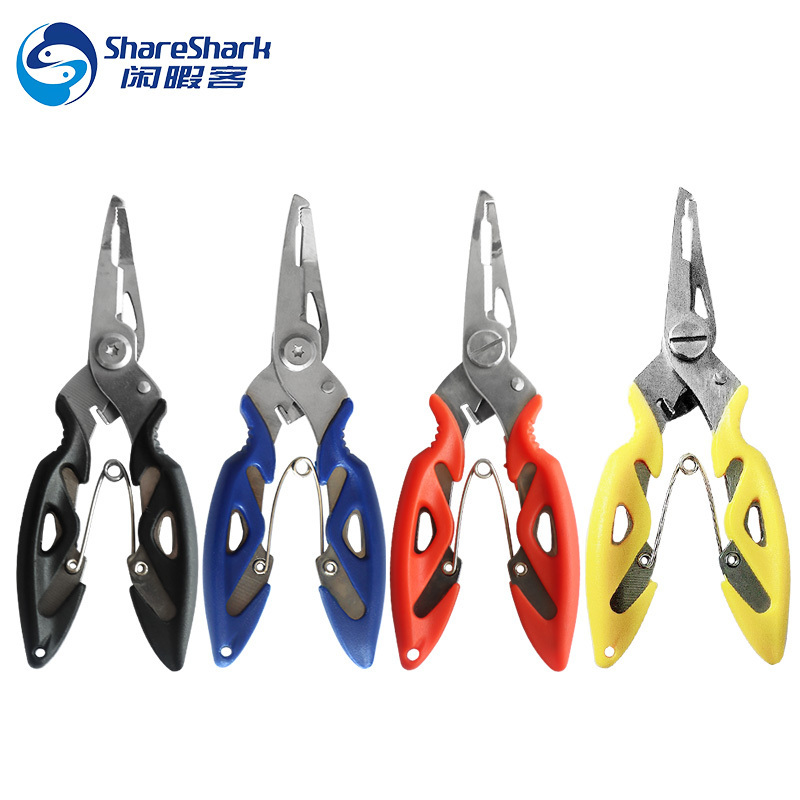 Stainless Steel Fishing Pliers Scissors Line Cutter Hook Remove Fishing Tackle Tools