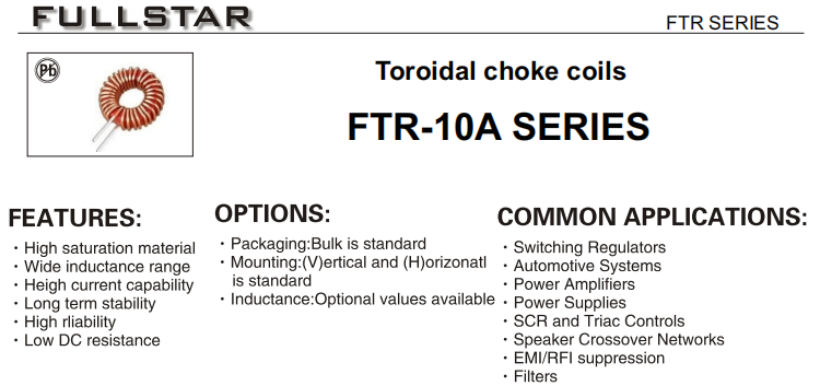 Choke coil 1 henry inductor led inductor choke