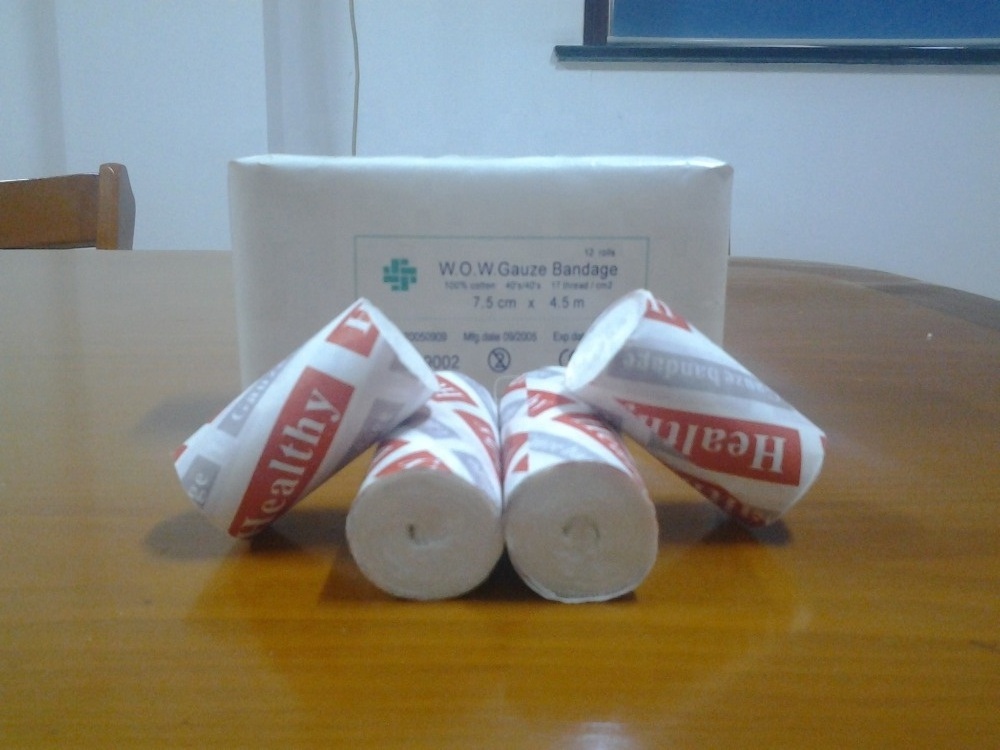 China high quality custom medical sterile or non sterile gauze cotton bandage rolls