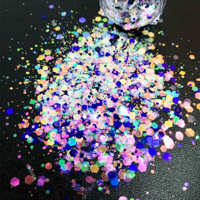 Chunky Glitter Shape Glitter colorful bright chunky mix