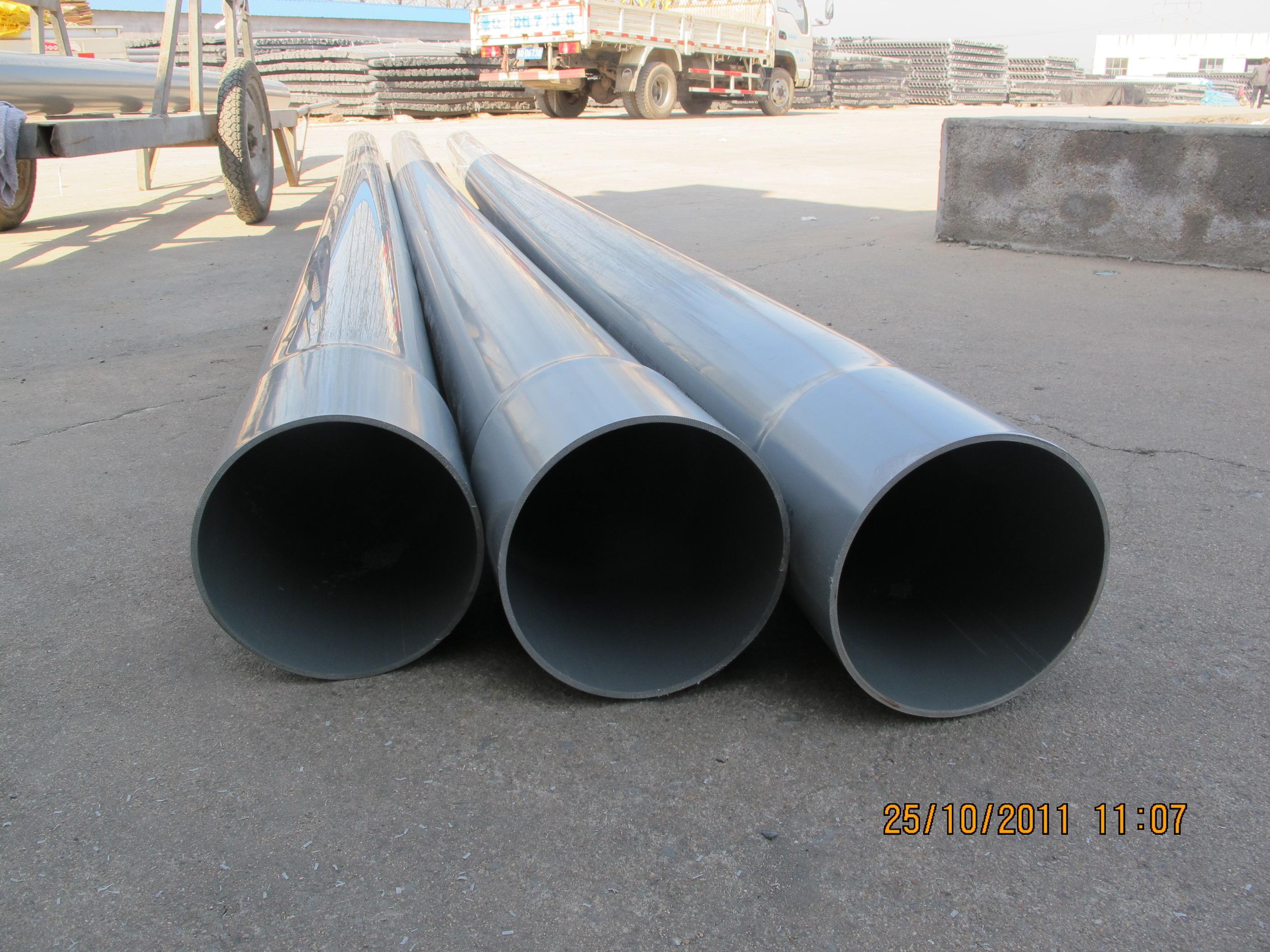 Supply large diameter PVC pipe 110mm 160mm 200mm 250mm UPVC water supply irrigation pipe