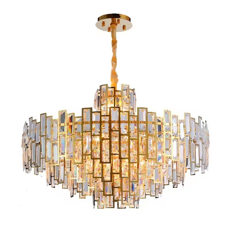 Large Crystal Chandelier Light Modern Chandelier Living Room Dining Room Lighting Fixture Indoor Lights Crystal Lamp for Hotel