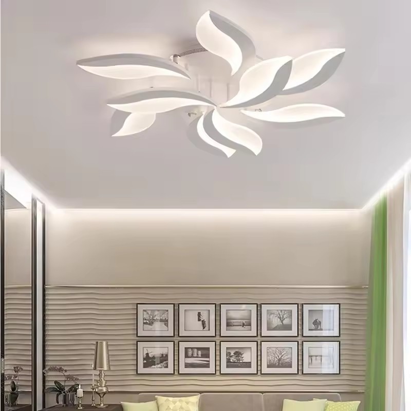 High quality led light ceiling mounted leaf dimming luxury ceiling light for decorative home room