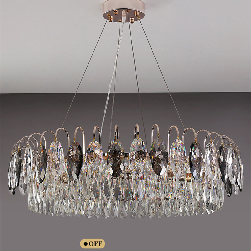 Crystal Chandeliers Ceiling Luxury Pendant Light for Living Room Hotel Home Decorative Chandelier Hanging Lamp