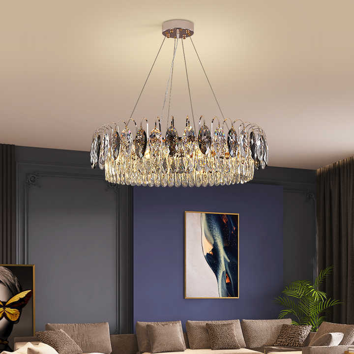 Crystal Chandeliers Ceiling Luxury Pendant Light for Living Room Hotel Home Decorative Chandelier Hanging Lamp