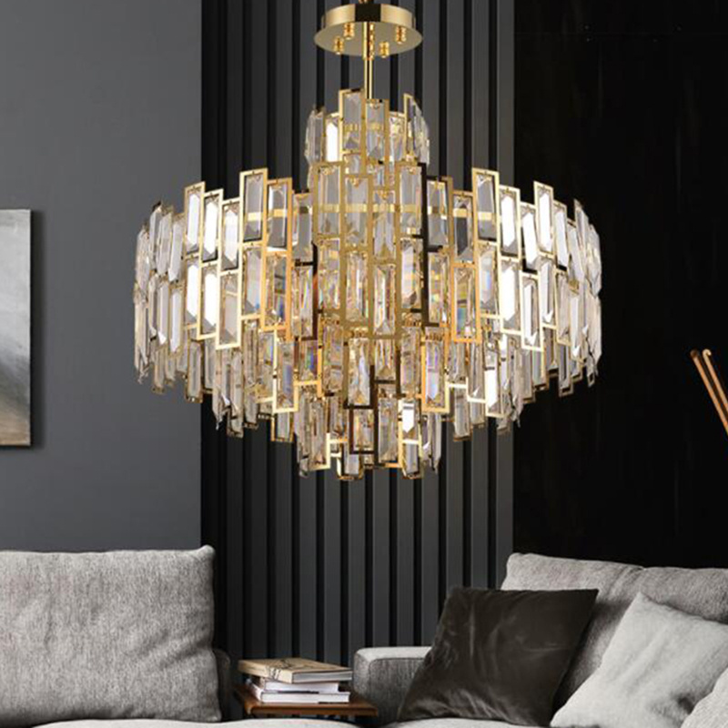 Large Crystal Chandelier Light Modern Chandelier Living Room Dining Room Lighting Fixture Indoor Lights Crystal Lamp for Hotel