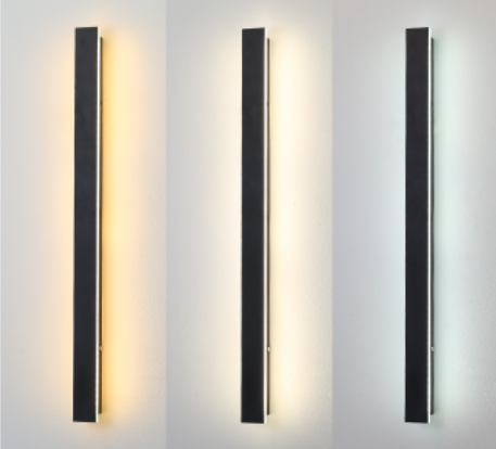 Innovation waterproof linear LED wall light COB long wall mounted lamp for exterior porch garden decoration