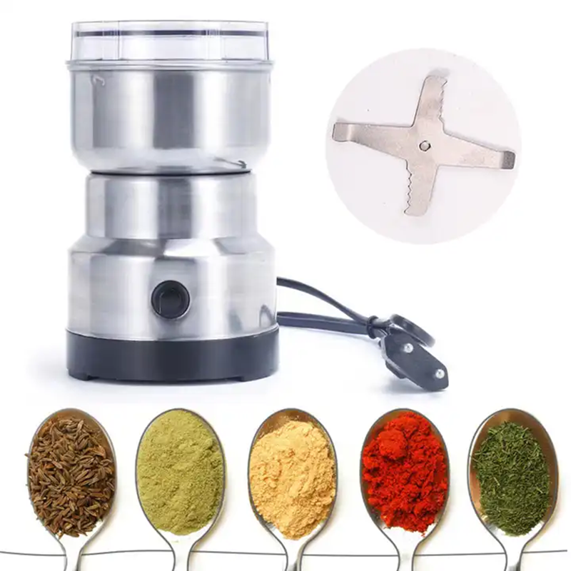 150W Stainless Steel Handhold Electric Coffee Grinder Bean Nuts Spice Pepper Herb Grains Grinder Coffee Mill