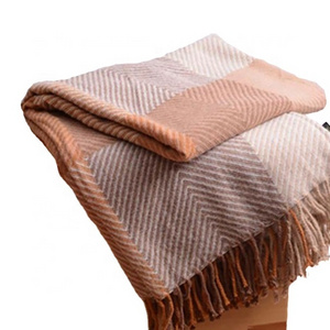 China factory supplied top quality alpaca wool blanket frazada sequin blanket throw for home, gifts