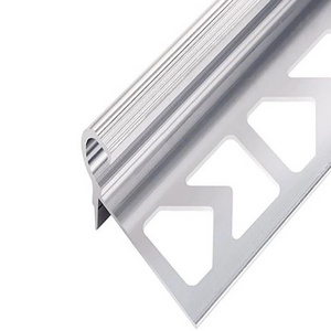 2023 Shengxin bright silver aluminium decorative Aluminium profiles floor trims stair nosing profiles aluminum