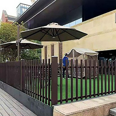 3D Garden Fence Black Powder Coated Australian Style Aluminum Vertical Blade Fence Villa Yard Privacy Fence