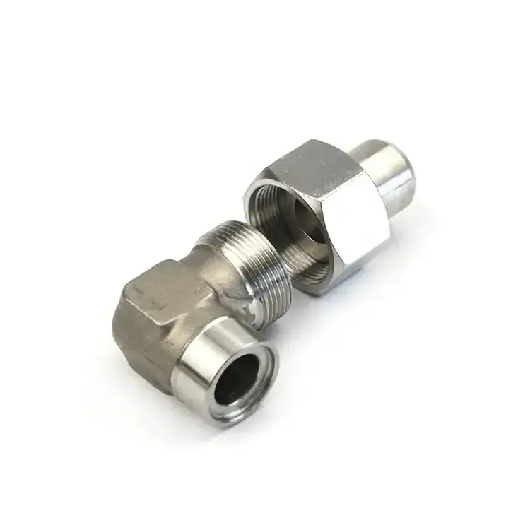 90-degree Jic hex socket Hydraulic nut water hose Quick connection micro irrigation hose tee fitting 4/7mm