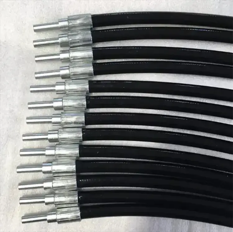 Long service life industrial hydraulic high pressure flexible braided suction nylon oil and gas rubber water wheel hose