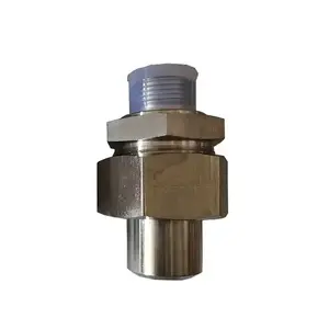 1B Bsp male double connector 60 degree cone seat hydraulic belt unstable hose connection fitting for nitrogen