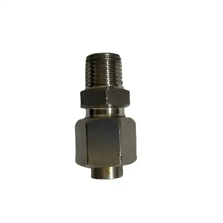 1B Bsp male double connector 60 degree cone seat hydraulic belt unstable hose connection fitting for nitrogen