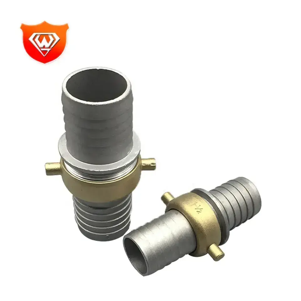 Brass quick swivel adapter shut off quick coupling for fire hose fittings with internal thread