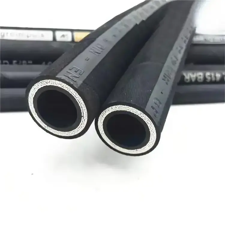 Long service life industrial hydraulic high pressure flexible braided suction nylon oil and gas rubber water wheel hose